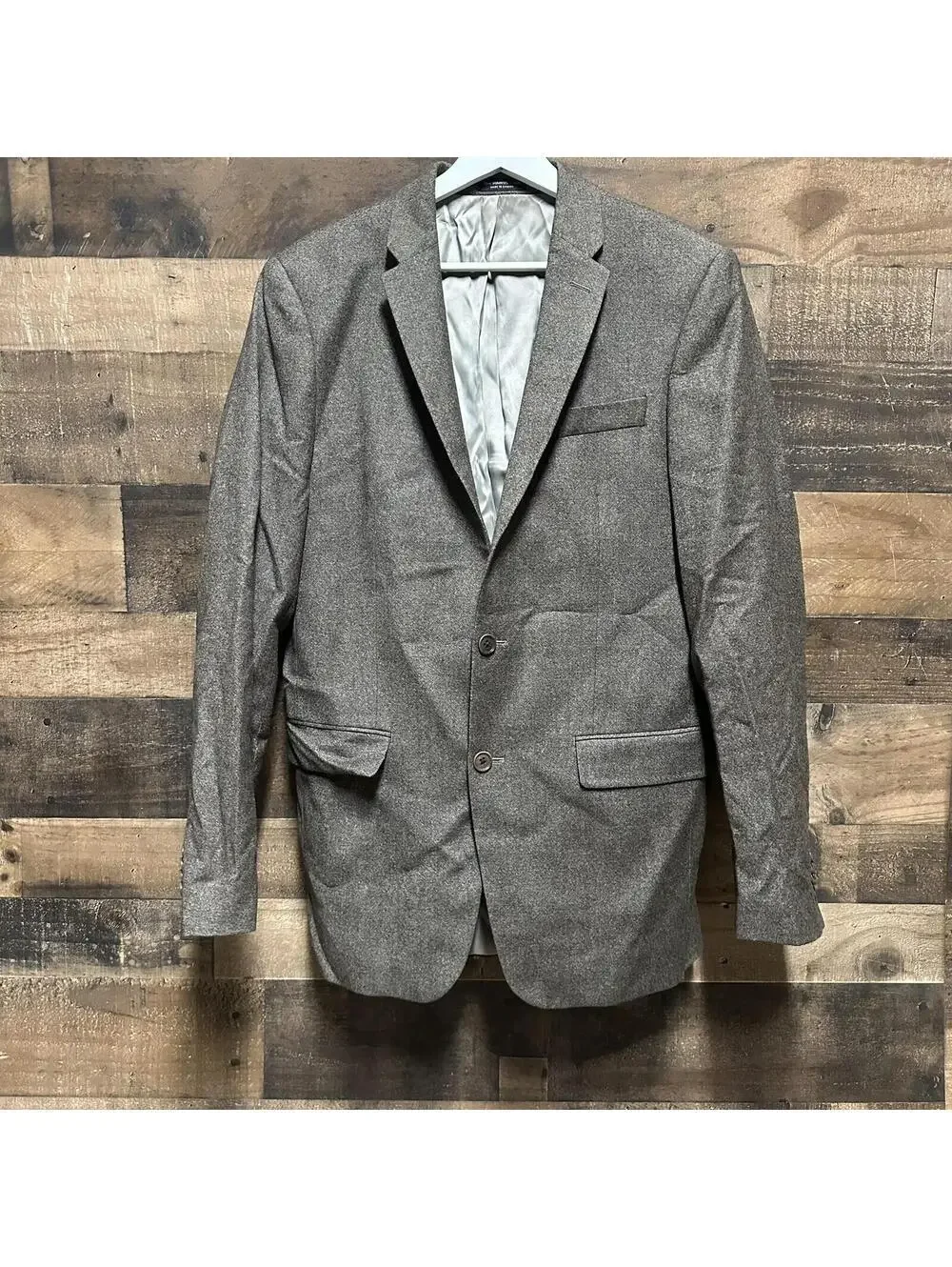 John Varvatos Luxe Blazer Men's 40L Brown Wool 2 Button Jacket Sport Coat